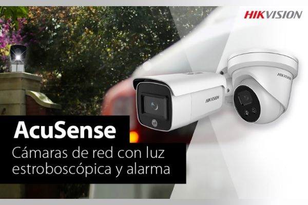 Hikvision lanza cámaras de red AcuSense con luz estroboscópica alarma para disuadir a intrusos al instante
