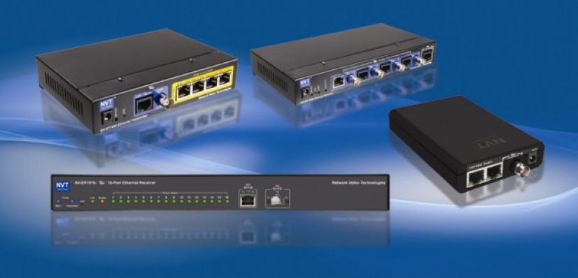 Network Video Technologies (NVT) acaba de lanzar TBus™, la serie de productos de transmisión de Ethernet sobre coaxial / UTP