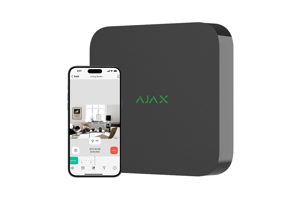 Ajax NVR: sistema que integra videovigilancia y alarmas para el hogar y las Pymes