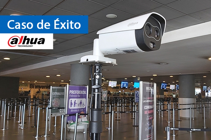 Cámaras térmicas de Dahua Technology en el aeropuerto de Bogotá para identificar a pasajeros con fiebre