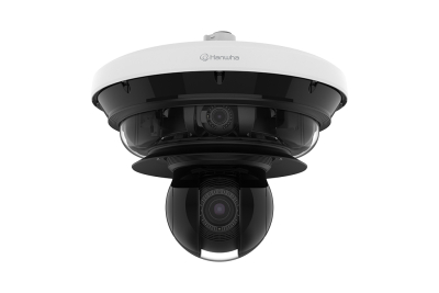 PNM-C34404RQPZ: La cámara multisensor de cinco canales, 4K PTRZ + 2MP 40x PTZ e inteligencia artificial de Hanwha Vision