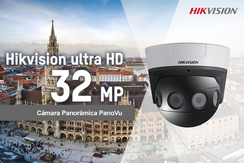 Hikvision lanza cámara panorámica PanoVu Ultra HD de 32 MP