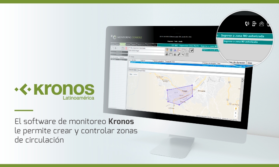 KRONOS ofrece diversas soluciones para el control de zonas de circulación de personas