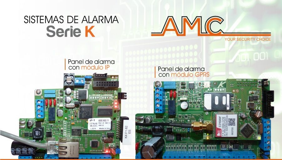 AMC lanza sus nuevos paneles de alarma con transmisión IP y GPRS