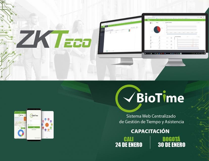 Llega a Colombia BioTime: un sistema web centralizado de gestión de tiempo y asistencia