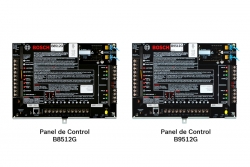 Paneles de control B8512G y B9512G de Bosch
