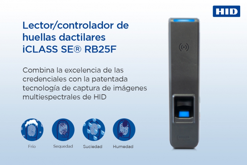 El lector de huellas dactilares iCLASS SE® RB25F de HID Global lleva la autenticación biométrica a un nuevo nivel