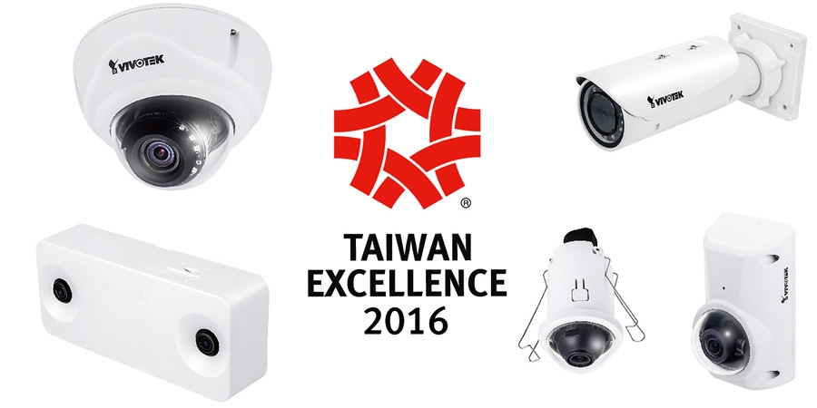 5 productos de vigilancia IP líderes en la industria de VIVOTEK fueron distinguidos en 2016 Taiwan Excellence Awards