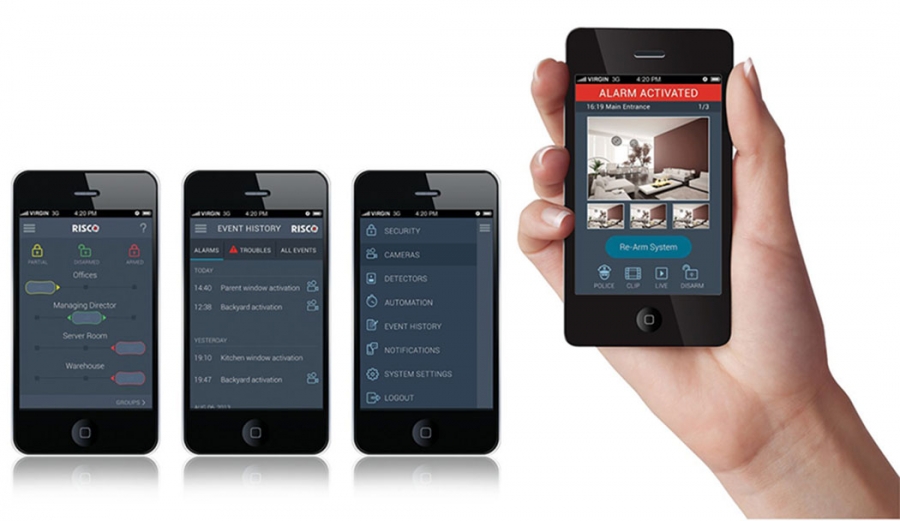App de RISCO Group para control del hogar desde el teléfono móvil