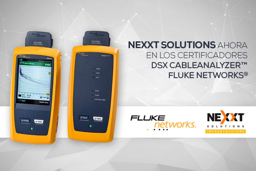 La solución de cobre de Nexxt Solutions se incluye en el certificador DSX CableAnalyzer™