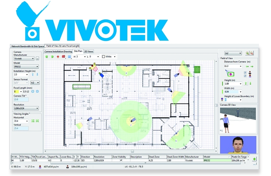 VIVOTEK presenta herramienta de diseño de proyectos 3D para Diseñadores de Sistemas de Vigilancia