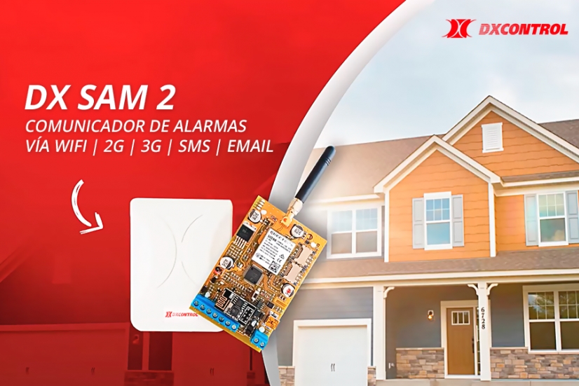 DX SAM 2, comunicador 2G/3G/WIFI Dual Sim para estaciones de monitoreo