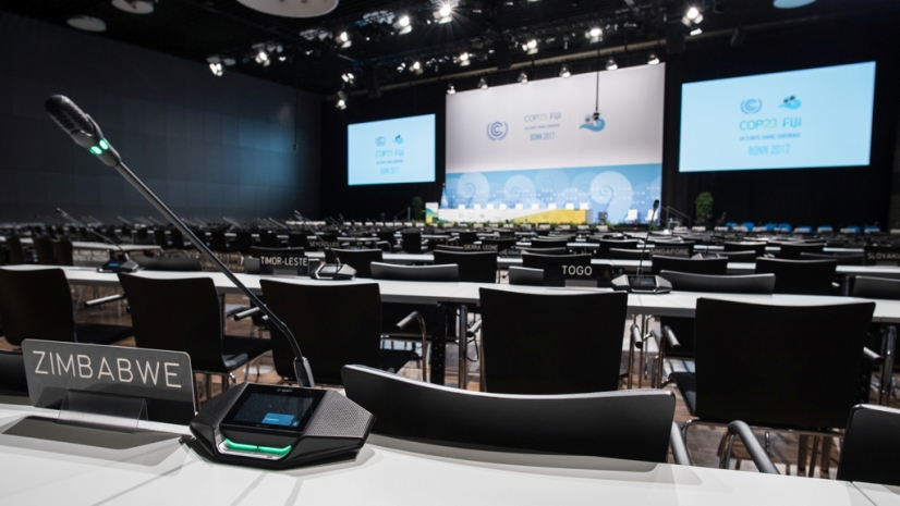 Conferencia climática de las Naciones Unidas equipada con tecnología Bosch