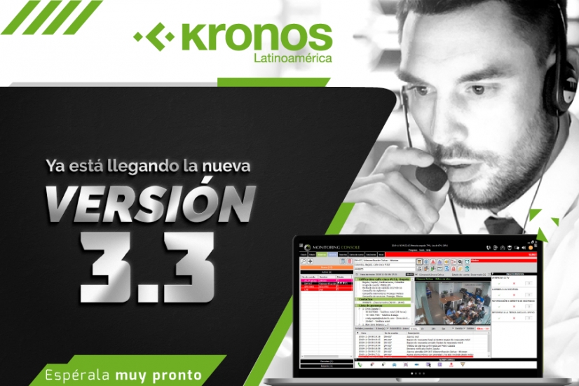Muy pronto, nueva versión del software de monitoreo Kronos NET 3.3