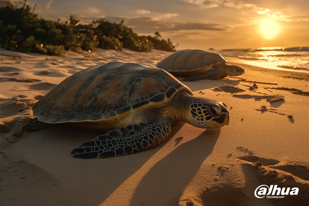 Protegiendo a las tortugas marinas: Dahua presenta solución innovadora para preservar las playas de anidación