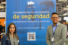Marcela Rovira, gerente regional de Marketing y Fernando Bocanegra, gerente de Seguridad y Networking para XCB en Colombia